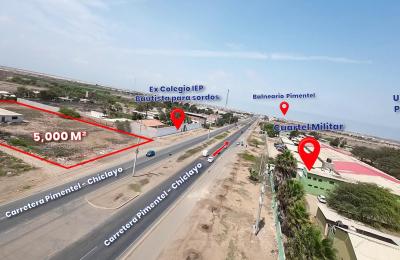 VENTA DE AMPLIO TERRENO DE 5000 M2 EN CARRETERA PIMENTEL